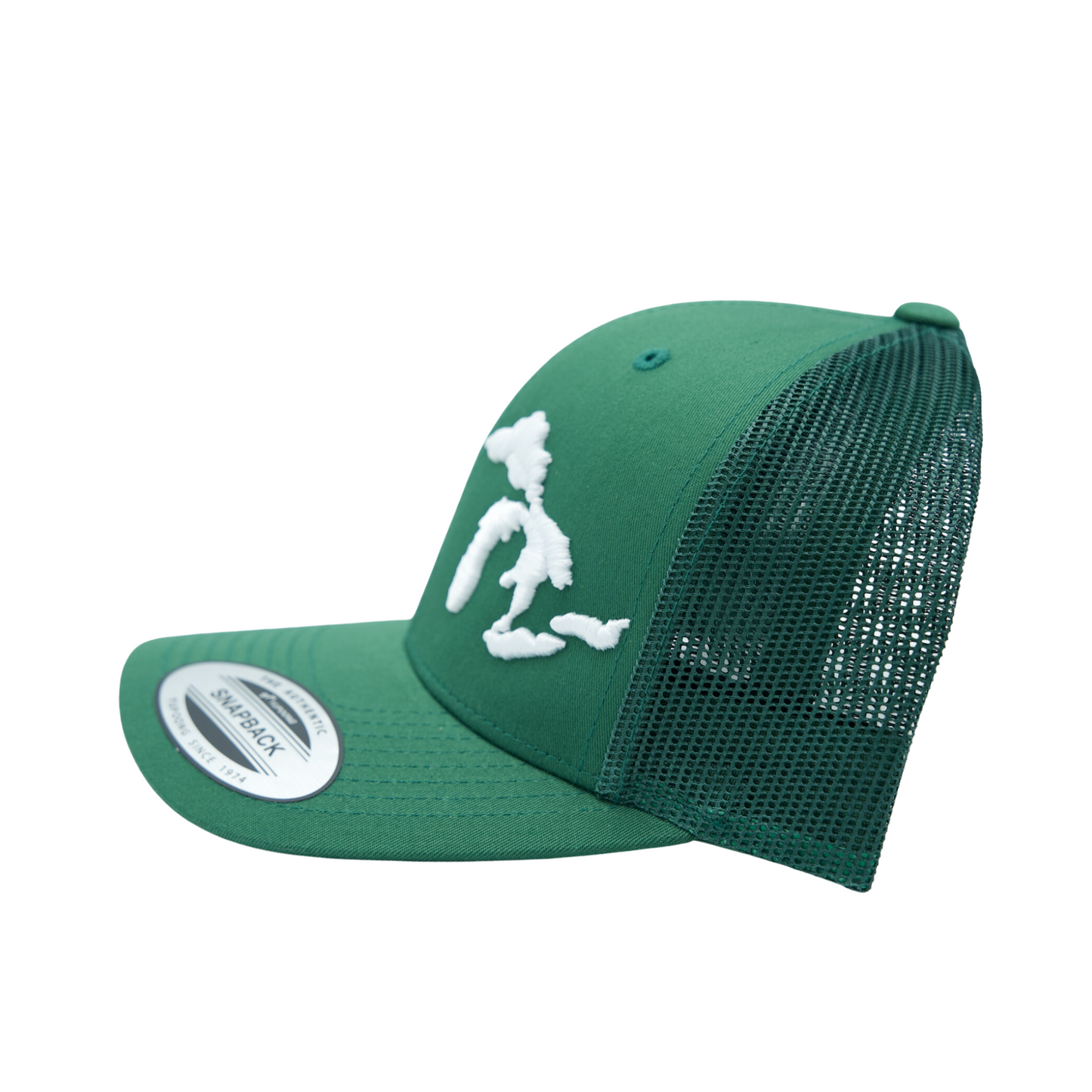 Great Lakes Trucker Hat Green/White
