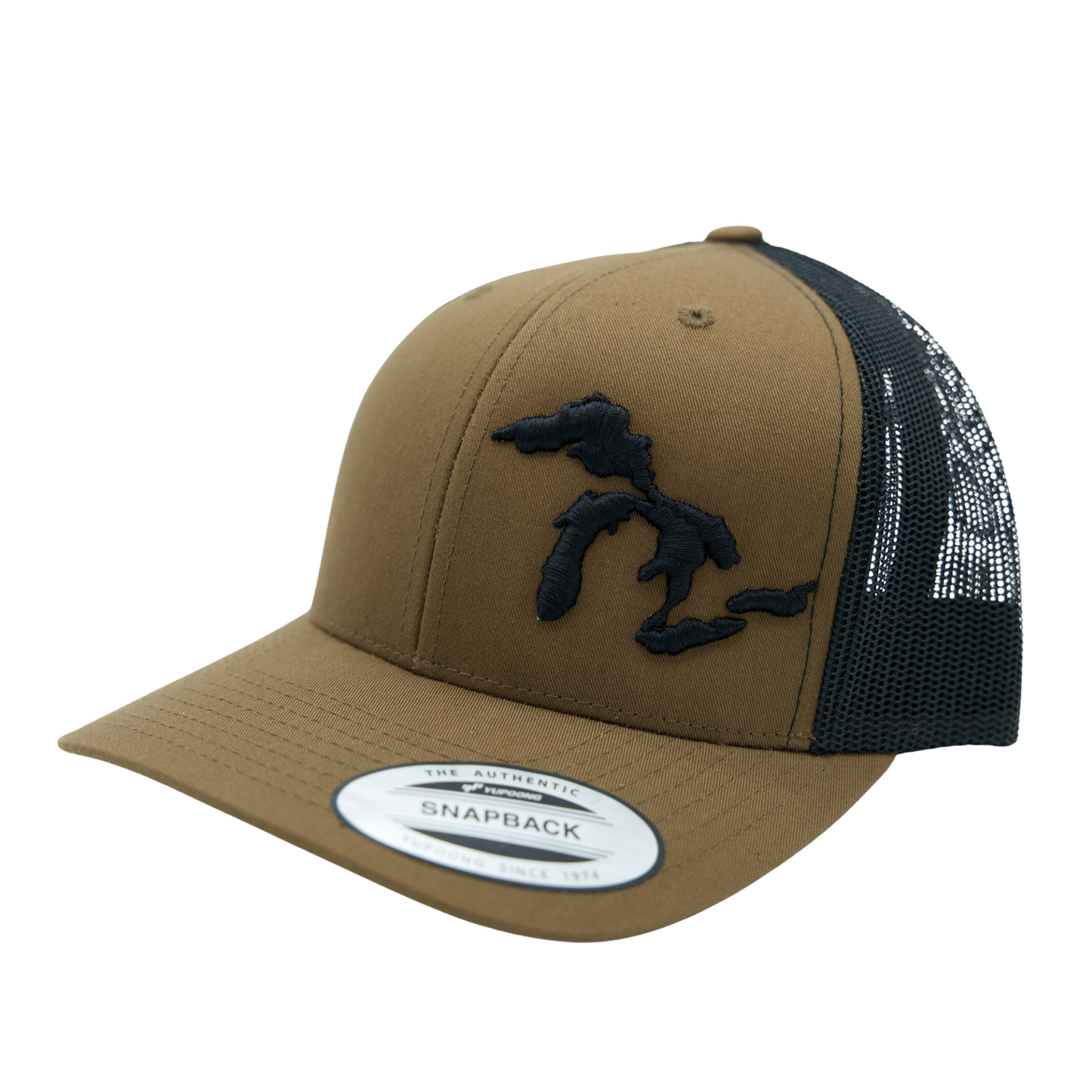Great Lakes Trucker Hat Dark Brown/Black