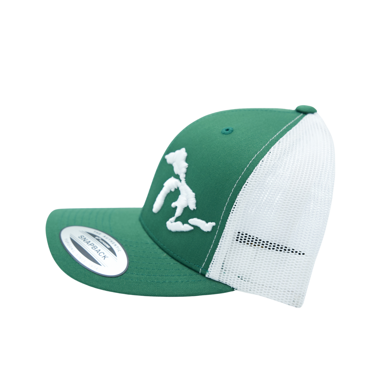 Great Lakes Trucker Hat Green/White/White