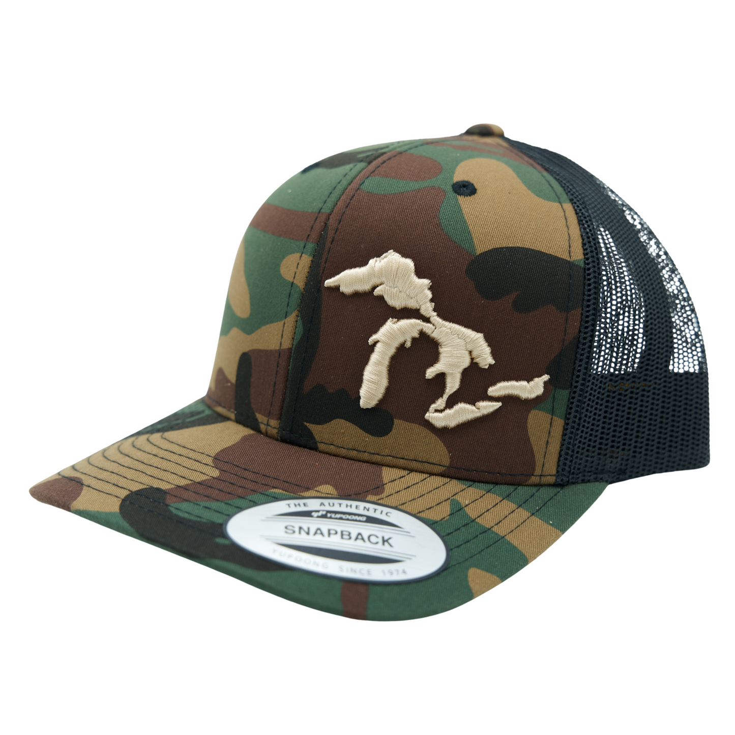 Great Lakes Trucker Hat Camouflage/Black/Tan